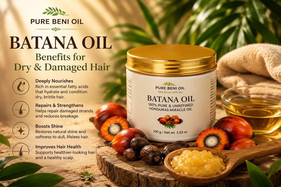 Pure Batana oil for dry and damaged hair by Pure Beni Oil