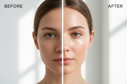 Rosehip oil skin benefits — before and after radiant glowing skin | PURE BÉNI