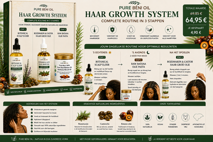 PURE BÉNI Hair Growth System — 3-Step Complete Routine
