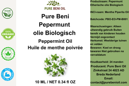 PURE BENI Biologische Pepermuntolie
