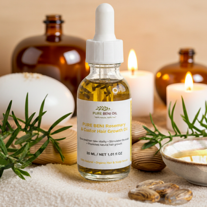 PURE BÉNI Rozemarijn & Ricinus Haarolie — 30ML